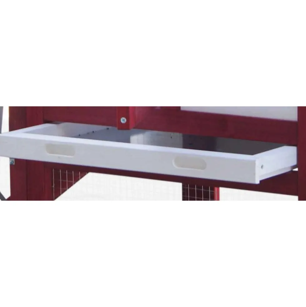 Poulailler en bois bicorps couvert bicolore - 152 x 62 x 92 cm HABRITA
