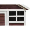 Poulailler en bois bicorps couvert bicolore 122 x 63 x 92 cm HABRITA