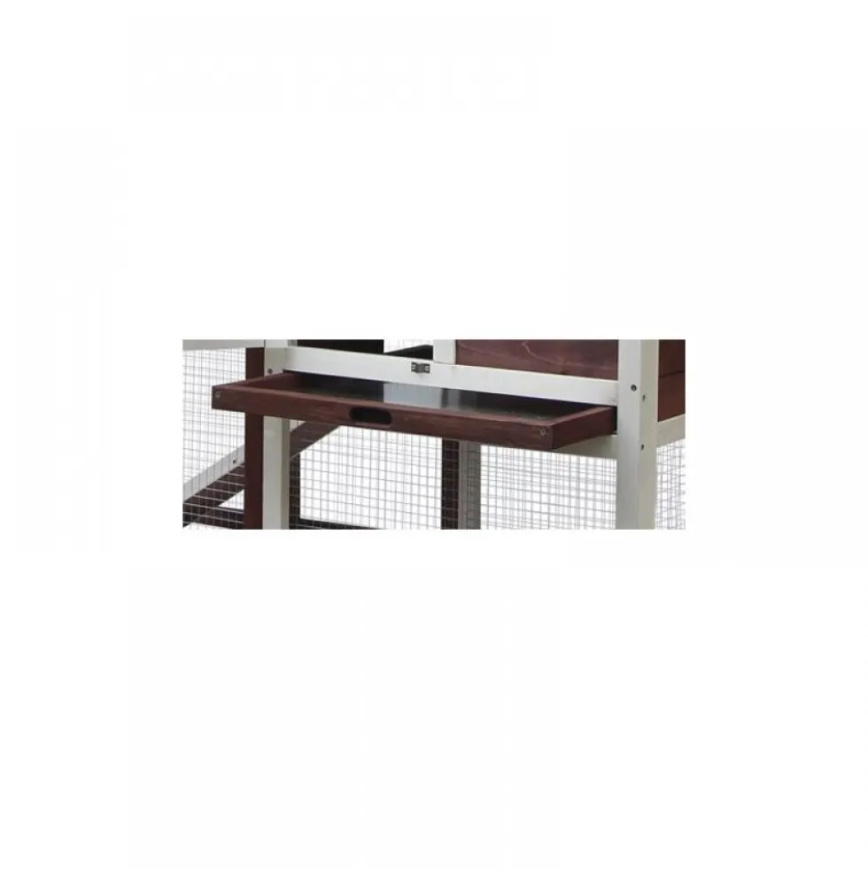 Poulailler en bois bicorps couvert bicolore 122 x 63 x 92 cm HABRITA