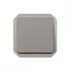 Poussoir NO composable étanche 10A avec enjoliveur - Plexo LEGRAND