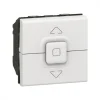 Poussoir pour volets roulants Mosaic - 2 modules - blanc LEGRAND