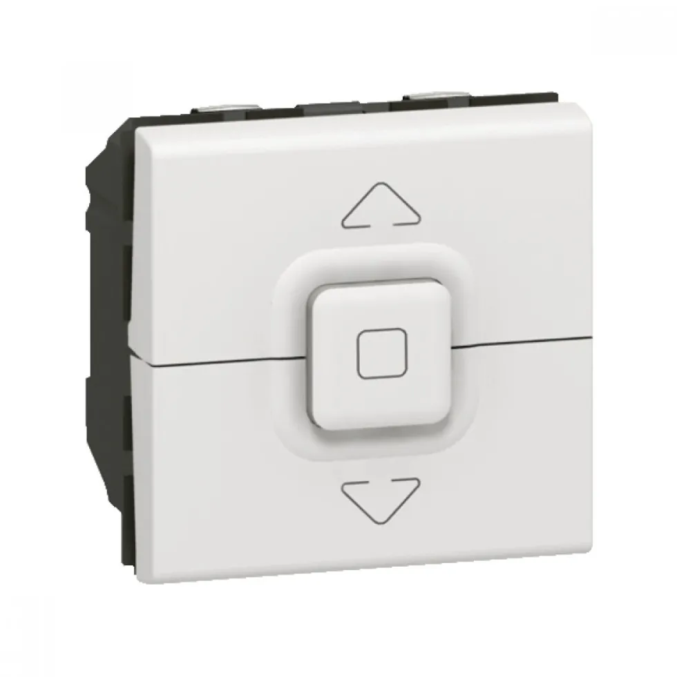 Poussoir pour volets roulants Mosaic - 2 modules - blanc LEGRAND