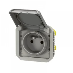 Prise de courant 2P+T composable - 16A 250V - Plexo LEGRAND