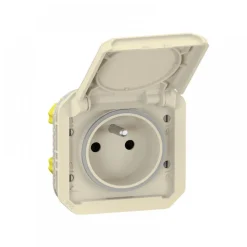 Prise de courant 2P+T composable - 16A 250V - Plexo LEGRAND