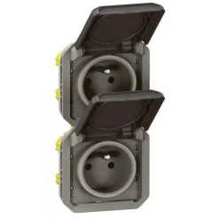 Prise de courant 2P+T composable - 16A 250V - Plexo LEGRAND