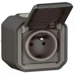 Prise de courant 2P+T étanche 16A 250V pour fixation saillie - Plexo LEGRAND