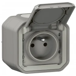 Prise de courant 2P+T étanche 16A 250V pour fixation saillie - Plexo LEGRAND