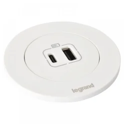 Prise encastrable sur plan avec chargeur USB-A/C - INCARA™ Disq 60 LEGRAND