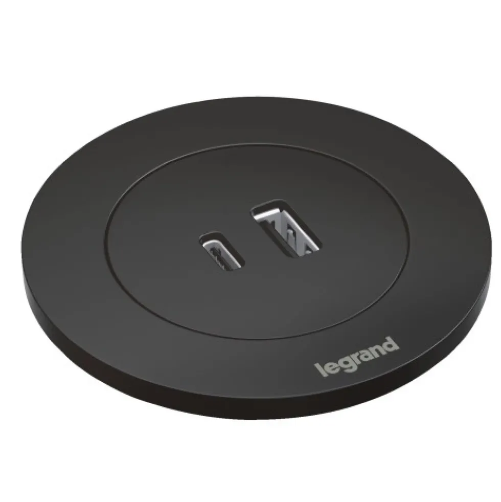 Prise encastrable sur plan avec chargeur USB-A/C - INCARA™ Disq 60 LEGRAND