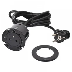 Prise encastrable sur plan de travail - 1 PC 2P+T - INCARA™ Disq 60 LEGRAND