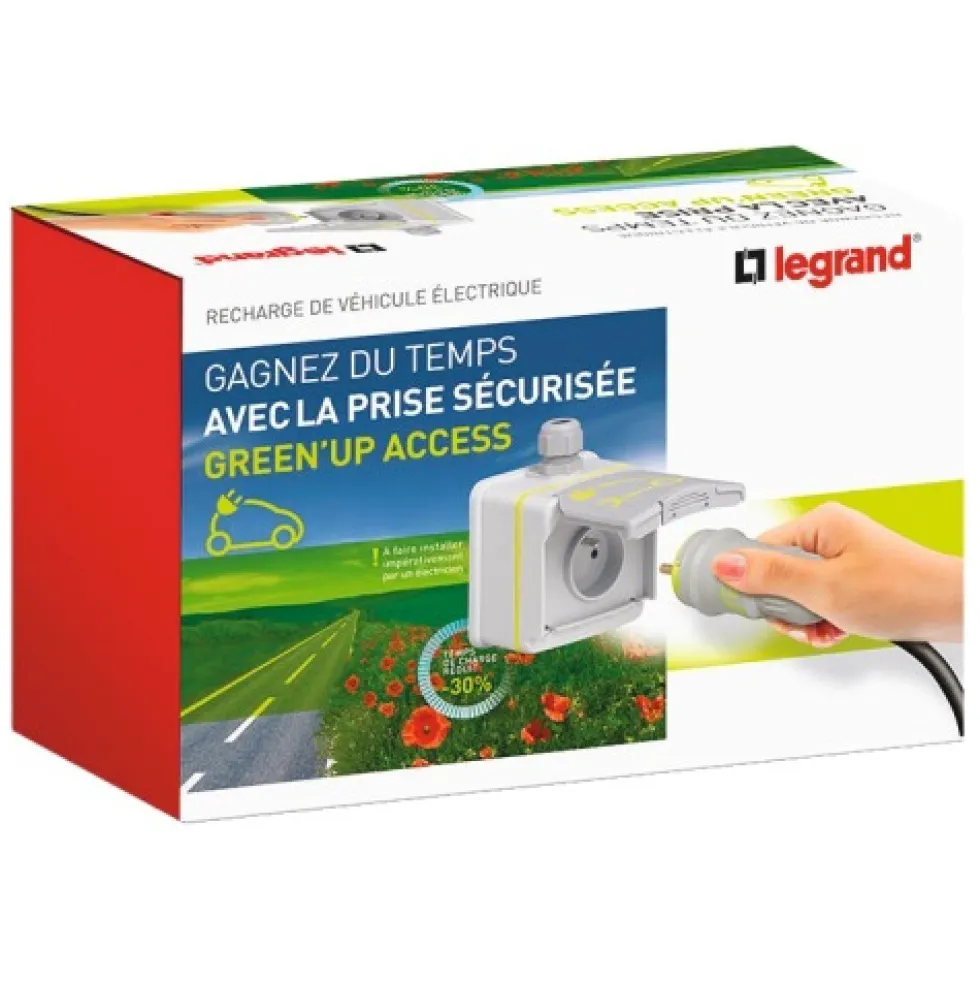 Prise pour véhicule électrique - prêt à poser - Green'up Access LEGRAND