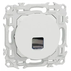 Prise RJ45 Cat.6 UTP grade 1 à 2 - Blanc craie - Odace II SCHNEIDER