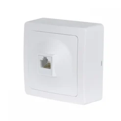 Prise RJ45 saillie complète - blanc - Blok DEBFLEX