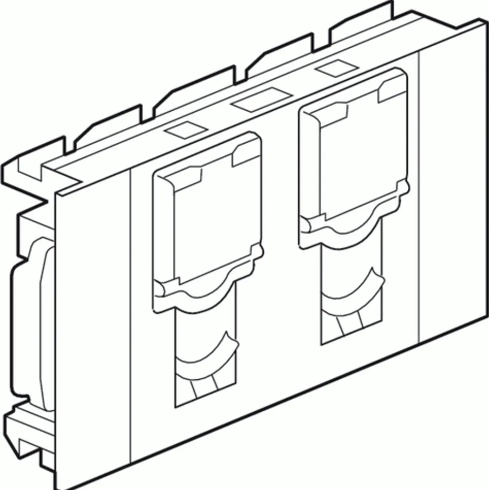 Prises RJ45 pour goulotte à clippage direct - Mosaïc LEGRAND