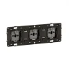 Prise triple 3x2P+T 16A 250V précâblée à bornes automatiques Céliane LEGRAND