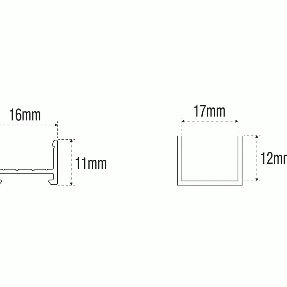 Profil aluminium Mecanno 12 L&S LIGHT