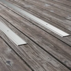 Profilé de marche strié en aluminium anodisé à visser 55 mm - 3,00 m DINAC