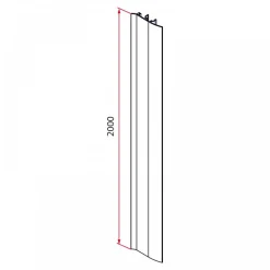 Profil de masquage - aluminium - pour gond de portail - Platimium TIRARD