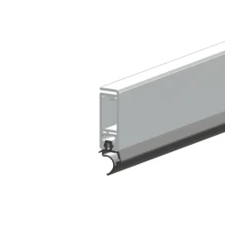 Profil d'encadrement de porte ASP - aluminium anodisé - joint silicone ELLEN