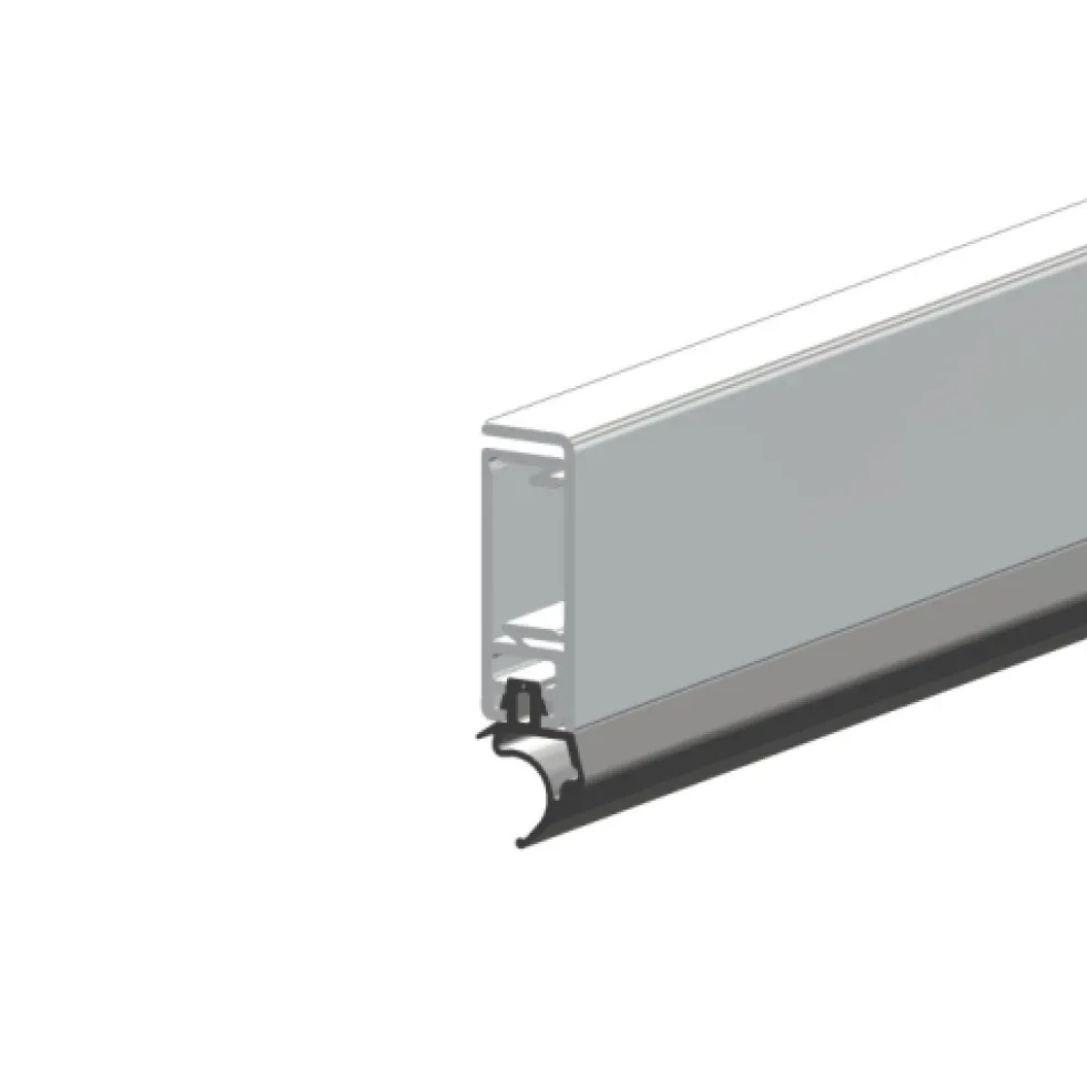 Profil d'encadrement de porte ASP - aluminium anodisé - joint silicone ELLEN