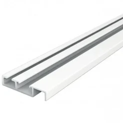 Profil mono-rail bas pour porte de placard coulissante - Long 2,55 m SEED