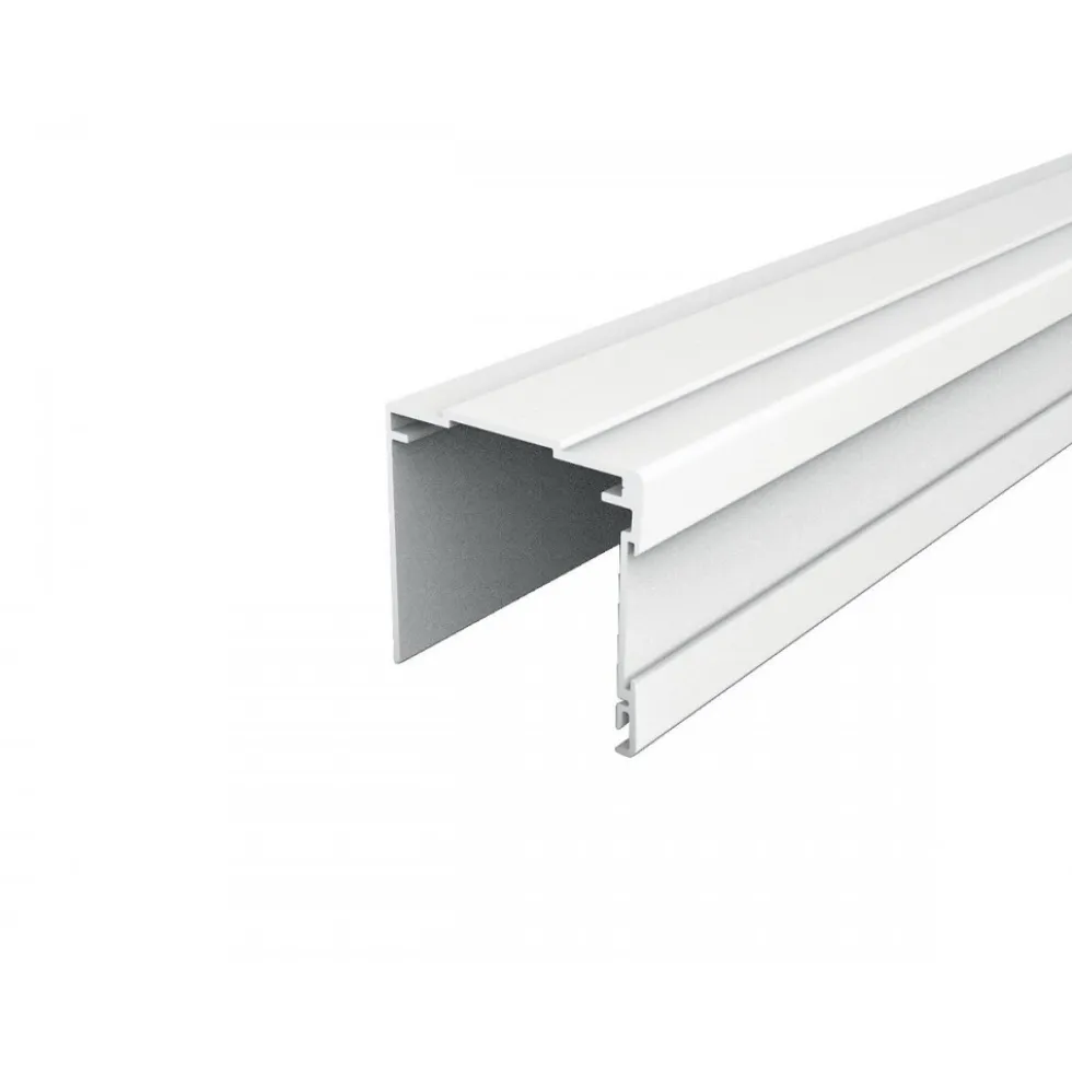 Profil mono-rail haut pour porte de placard coulissante - Long 2,55 m SEED