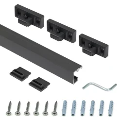 Profil pour suspendre les accessoires de cuisine Titane - gris anthracite EMUCA