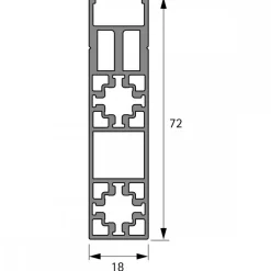 Profil pour tiroir AvanTech YOU et Actro pour système Cadro - 3 m HETTICH