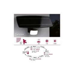 Projecteur solaire à détecteur de mouvement et crépusculaire Flotas PAULMANN