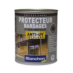 Protecteur bardage anti-UV - incolore - bois verticaux BLANCHON