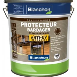 Protecteur bardage anti-UV - incolore - bois verticaux BLANCHON