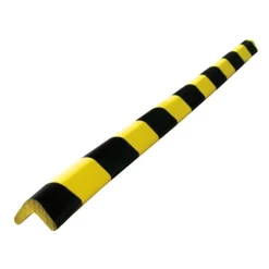 Protection d'angle en mousse - coloris jaune / noir - 75 x 3 x 3 cm VISO