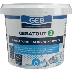 Pâte à joint - étanchéité sanitaire - Gebatout 2 GEB