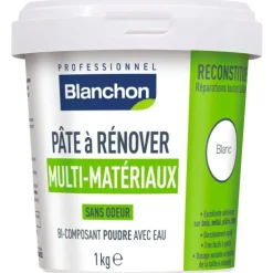 Pâte à rénover - multi-matériaux - poudre bi-composant à eau BLANCHON
