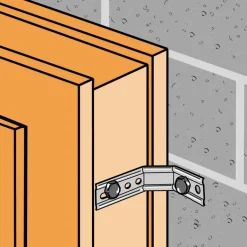 Équerre de fixation de menuiserie à pan coupé - 1 pièce - ENPC100/1,5 - reconditionné SIMPSON Strong-Tie