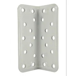 Équerre large d'assemblage à bouts ronds multitrous - 100 x 40 mm Interges