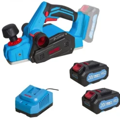 Rabot sans fil 20V - rabotage 82 mm + 2 batteries 4Ah - FCPL822X-2B1C LEMAN