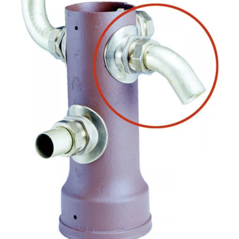 Raccord BOURDIN coudé 50° M 40x49 douille Ø 38 mm RACCORD BOURDIN