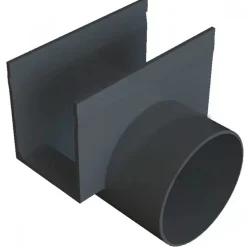 Raccord externe avec sortie horizontale 80 mm - pour caniveau Slimline ACO