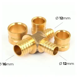Raccord PER à glissement - Té réduit BOUTTÉ