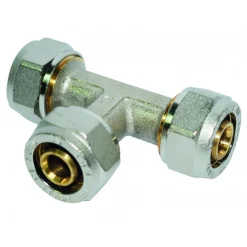 Raccord Té égal à compression pour tube multicouche - diamètre 20 mm BOUTTÉ