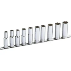 Rack de 10 douilles longues 6 pans SAM OUTILLAGE