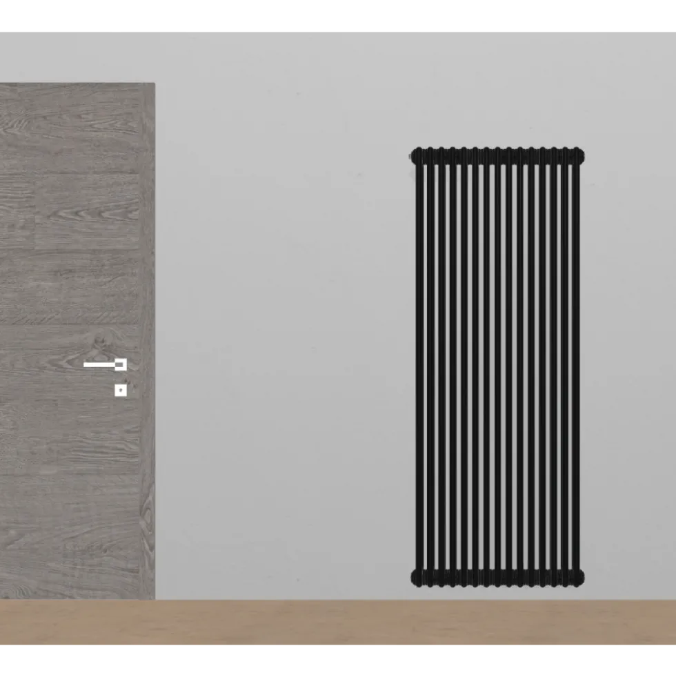 Radiateur eau chaude vertical - 2534 W - noir - Tesi 3 IRSAP