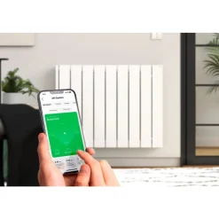 Radiateur électrique inertie fluide 2000W connecté WiFi - blanc - Belize II ROINTE