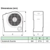 Radiateur électrique soufflant puissance 2000 watts - Scaldatutto VORTICE