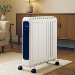 Radiateur mobile à inertie sèche 2000W avec panneau digital - Style ROINTE