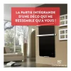 Radiateur sèche-serviettes blanc 1200W 120 cm avec barres amovibles CHEMIN' ARTE