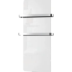 Radiateur sèche-serviettes blanc 1200W 120 cm avec barres amovibles CHEMIN' ARTE