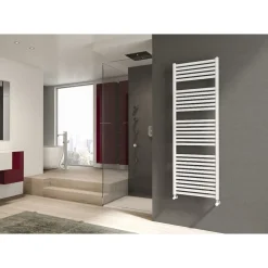 Radiateur sèche-serviettes eau chaude - 560 W - blanc - Quadré RSS IRSAP