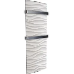 Radiateur sèche serviette 1200 W - vertical - Ondulation CHEMIN' ARTE